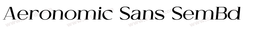 Aeronomic Sans SemBd字体转换